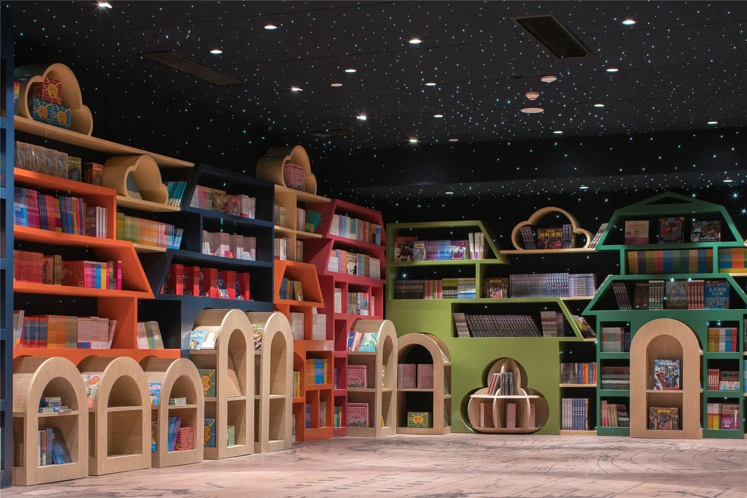 Книжный магазин Zhongshuge. Необычные детские библиотеки. Интерьер детской библиотеки. Children's library