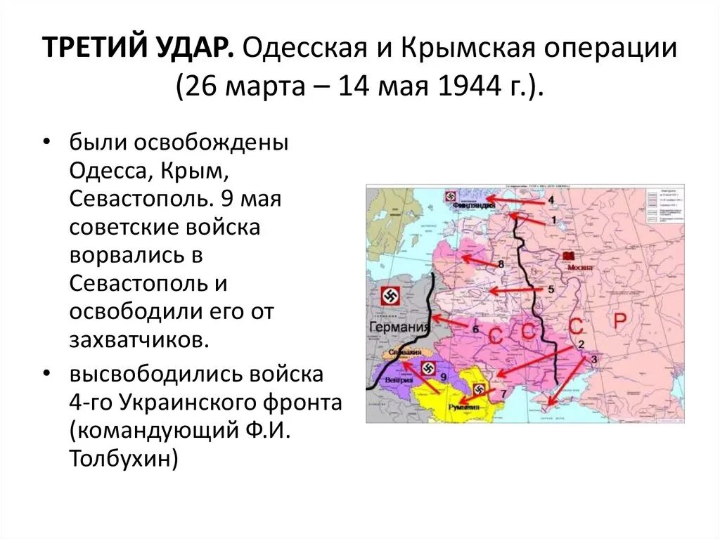 10 операций в 1944. Одесская операция, Крымская операция карта. Одесская и Крымская операции фронты. Одесская операция Крымская операция Дата.