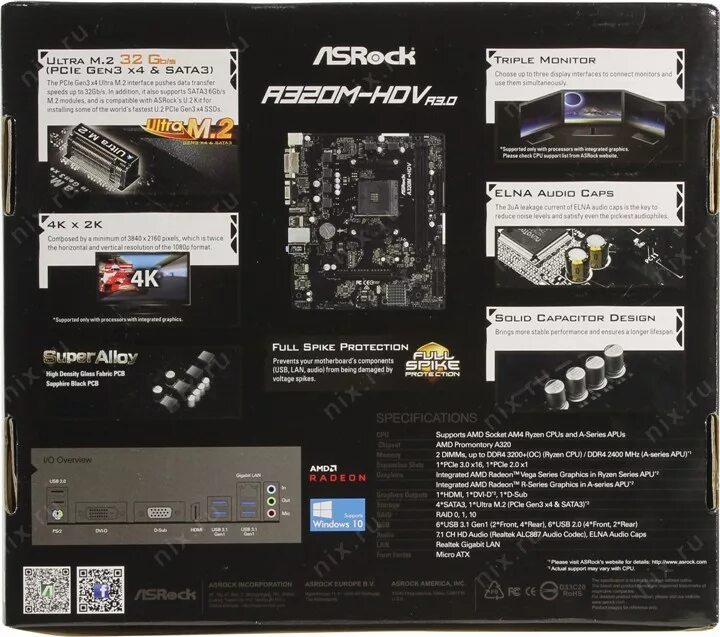 Asrock a320m hdv r 3.0