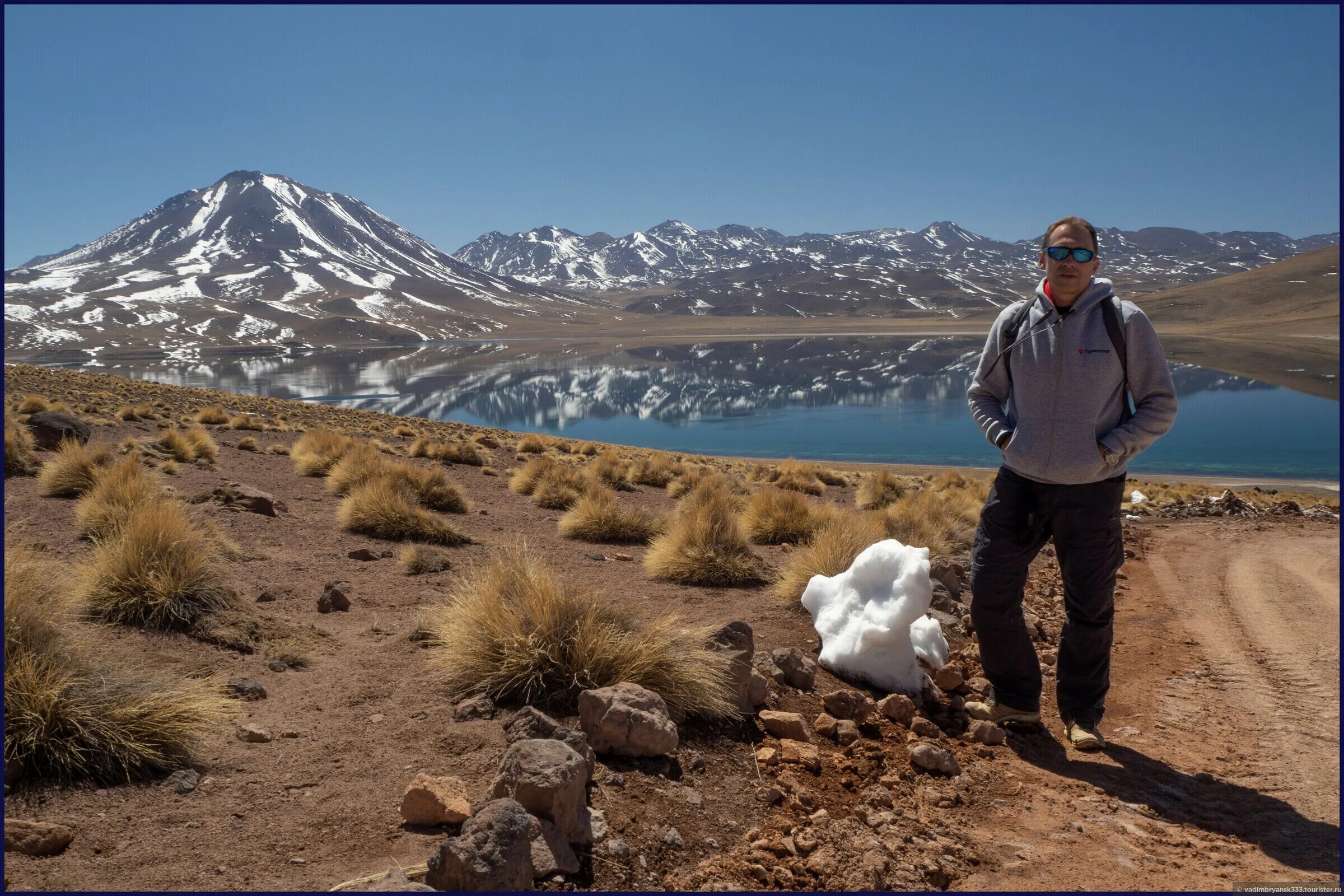 Северное Чили. Altiplano Atacama. Снег в Атакаме.