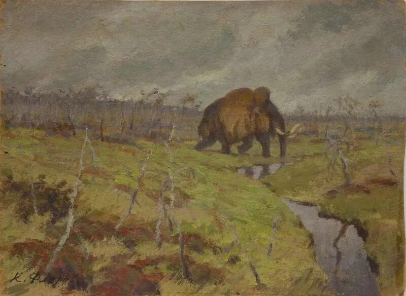 Флеров картины. Флеров палеоарт.