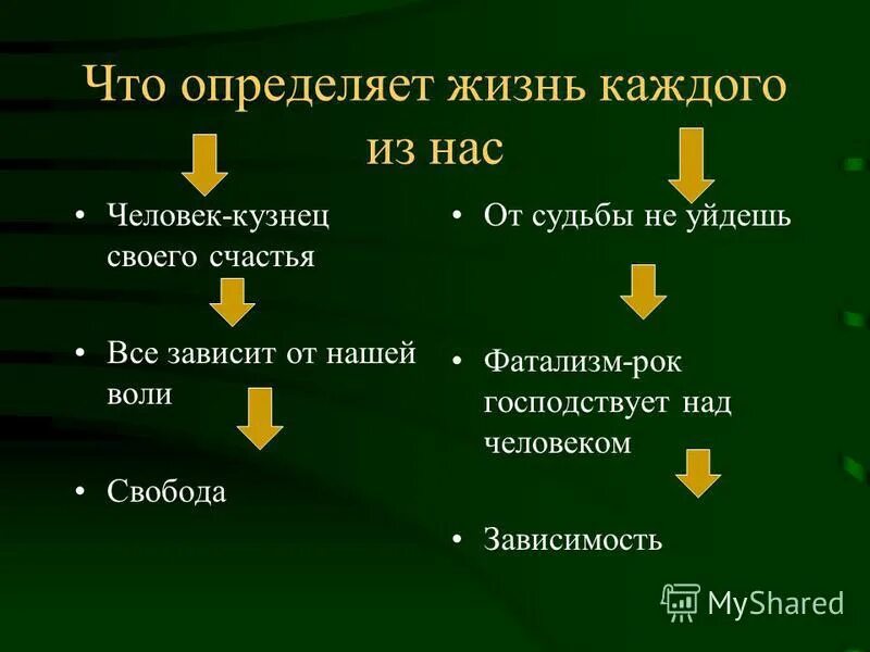 В продолжении книги мы узнали о судьбе. Что определяет человека. Что определяет жизнь человека. Что определяет судьбу каждого человека. Каждый человек кузнец своего счастья.