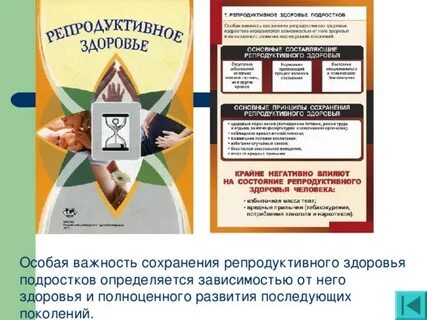 Задачи по репродуктивному здоровью