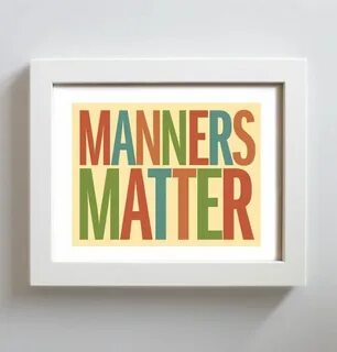 Manner matter