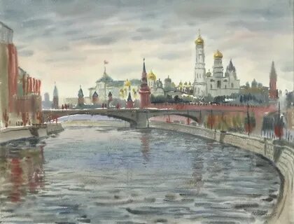 Акварель москва