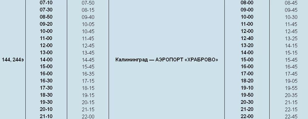 Автобус южный зеленоградск. Расписание автобуса 244 Калининград-аэропорт Храброво. 244э Калининград Храброво аэропорт. Аэропорт Храброво автобус. Автобус 244 Калининград Храброво.