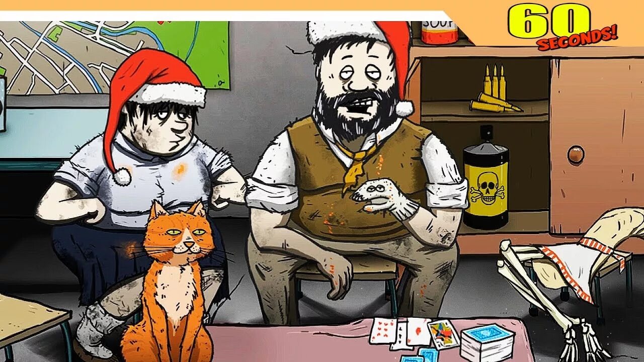 Как пройти игру 60 секунд. 60 seconds!. officialzelel коты. 60 секунд концовки. все коты в игре 60 секунд.