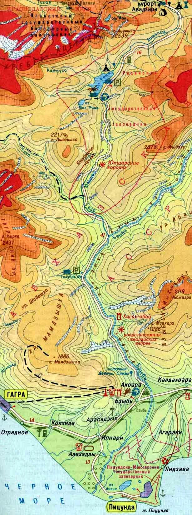 Озеро рица где находится на карте. Озеро Рица на карте. Озеро Рица Абхазия на карте. Оз Рица на карте.