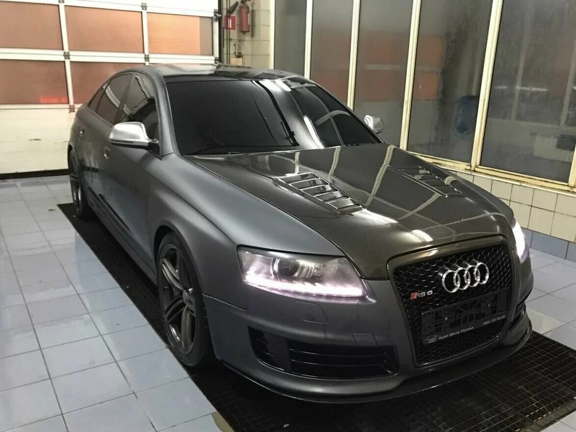 Автомобиль a6. Audi rs6 II (c6). Серая Ауди rs6 с6. Серая Ауди а6 с6. Ауди а6 с6 серая матовая.