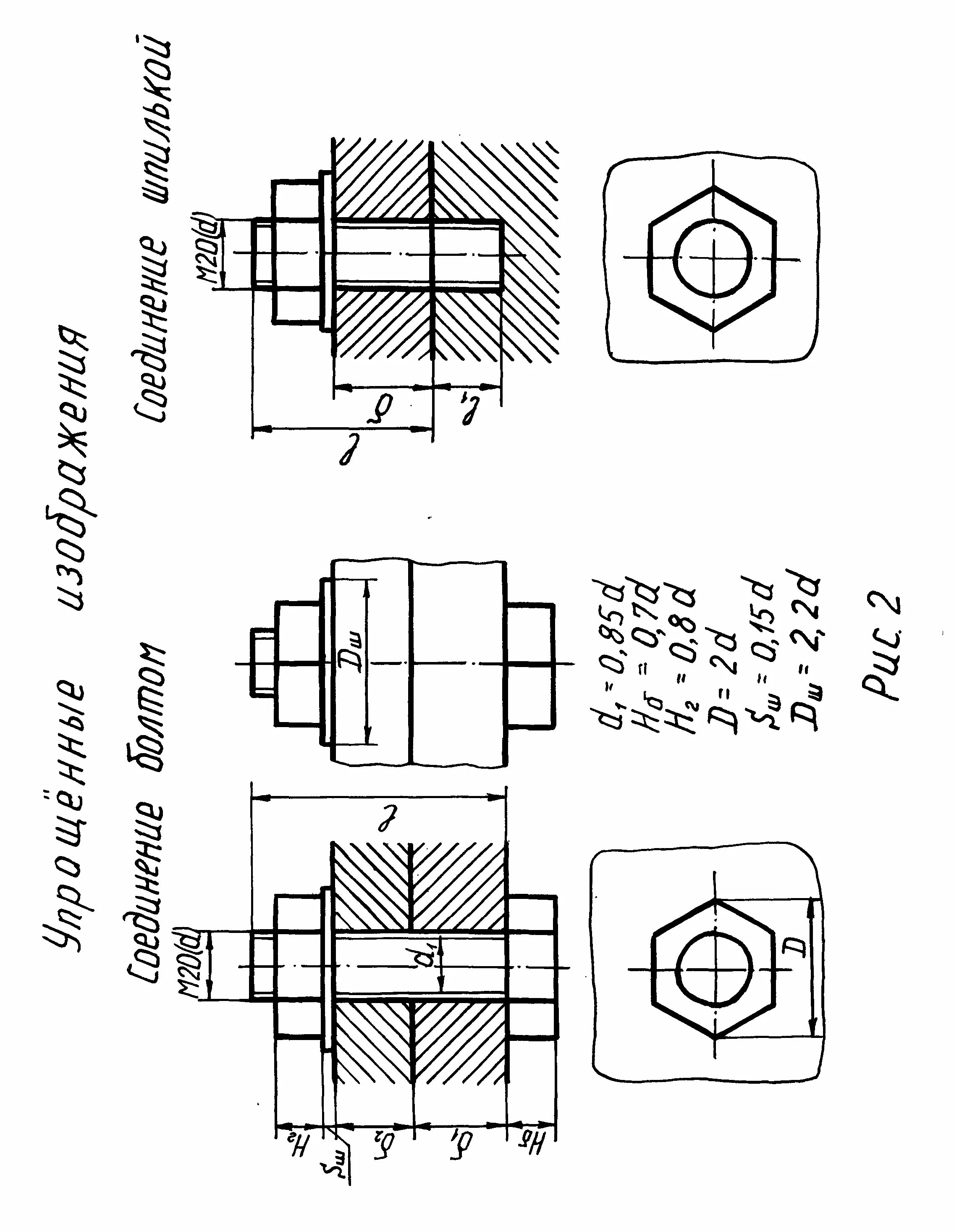 Чертеж соединение болтом м20. Болтовые соединение болт чертеж. Болт гайка шпилька м20. Болтовое соединение чертеж с размерами гайка. Соединение болт гайка шайба