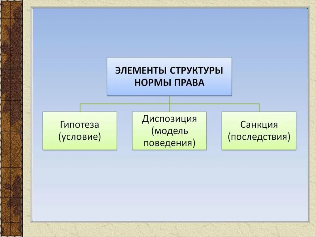 Структура социальной нормы.