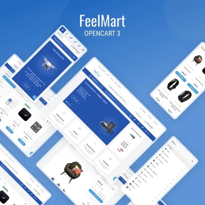 Шаблон opencart 3. Шаблоны опенкарт. макет с переходами мобильного приложения. octemplates - стена категорий.