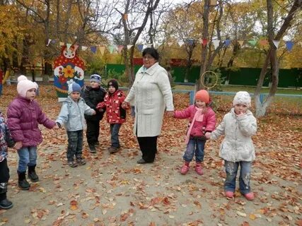 Игры на прогулке в средней группе осенью
