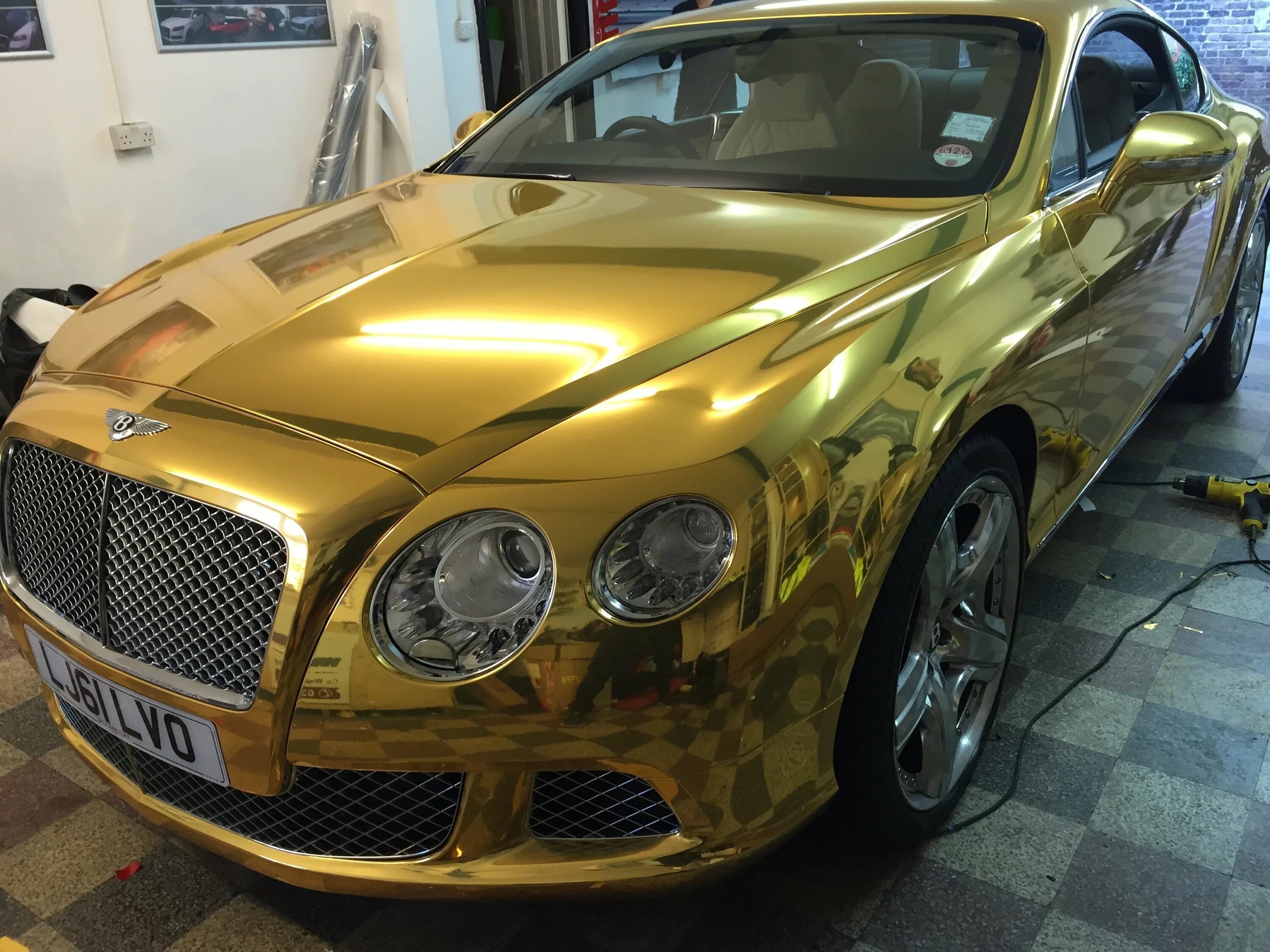 Gold car