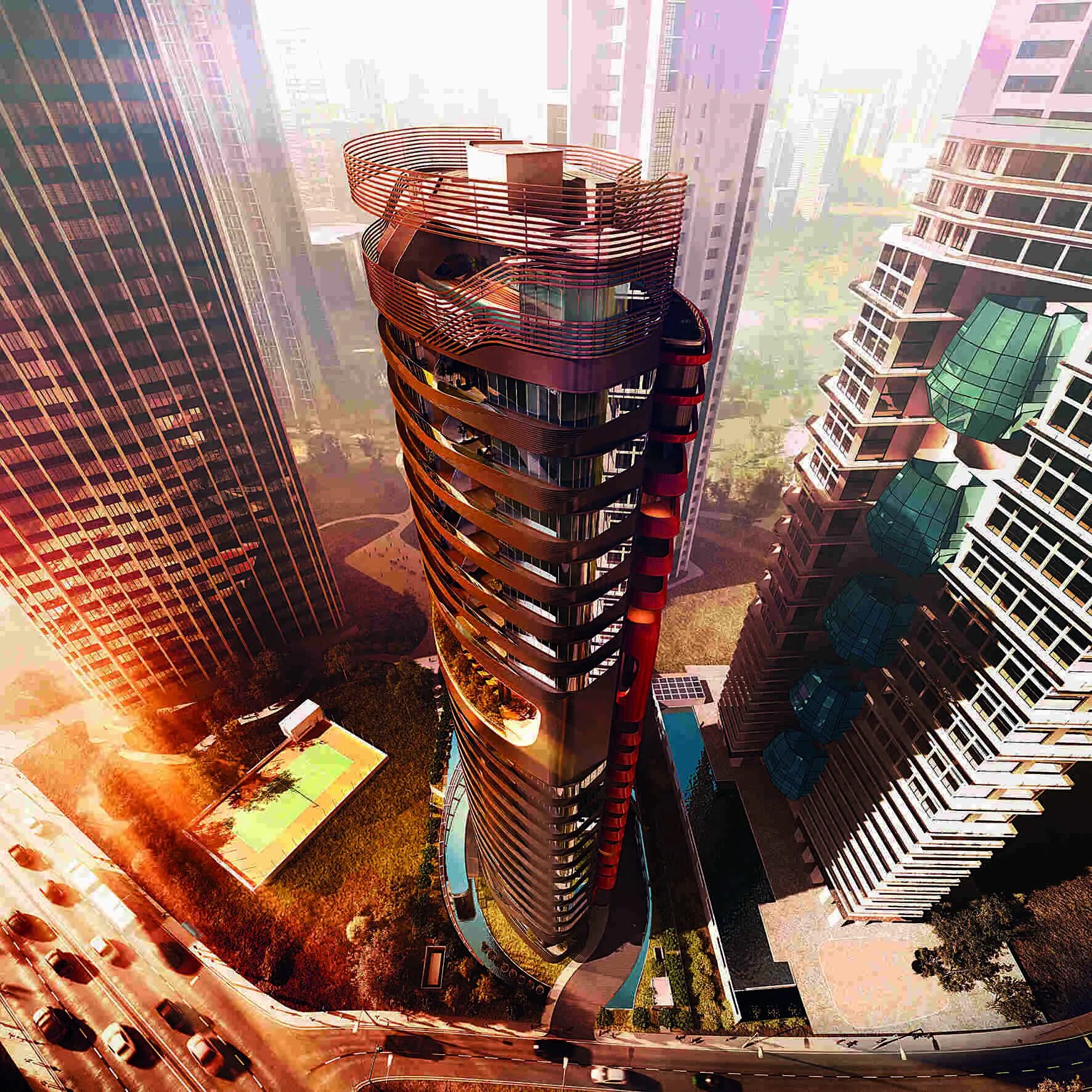 Современный небоскреб. Концепты небоскребов. Здания будущего. Современные многоэтажки. Высотки будущего.