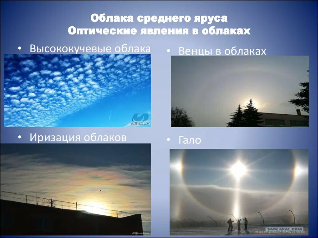 Как называется явление связанное. Облака среднего яруса. оптические явления. оптические явления в облаках. назовите оптическое явление *.