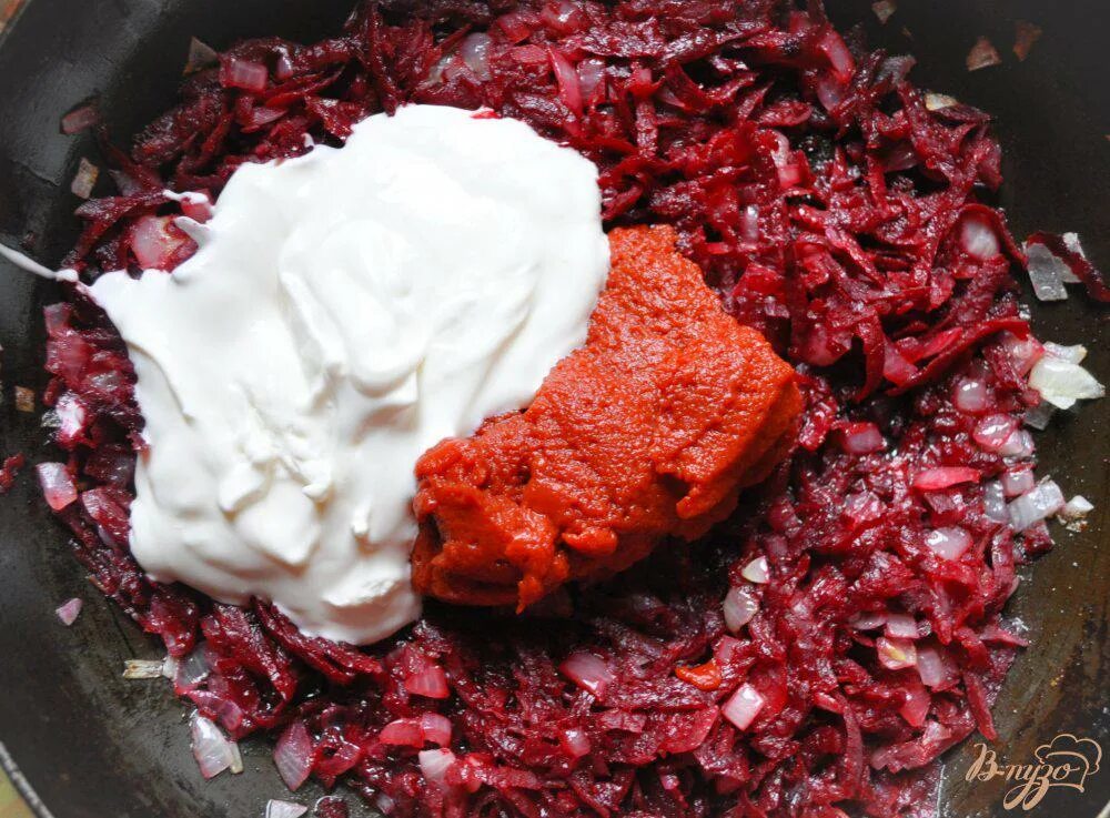 Рецепт борща с мясом в мультиварке