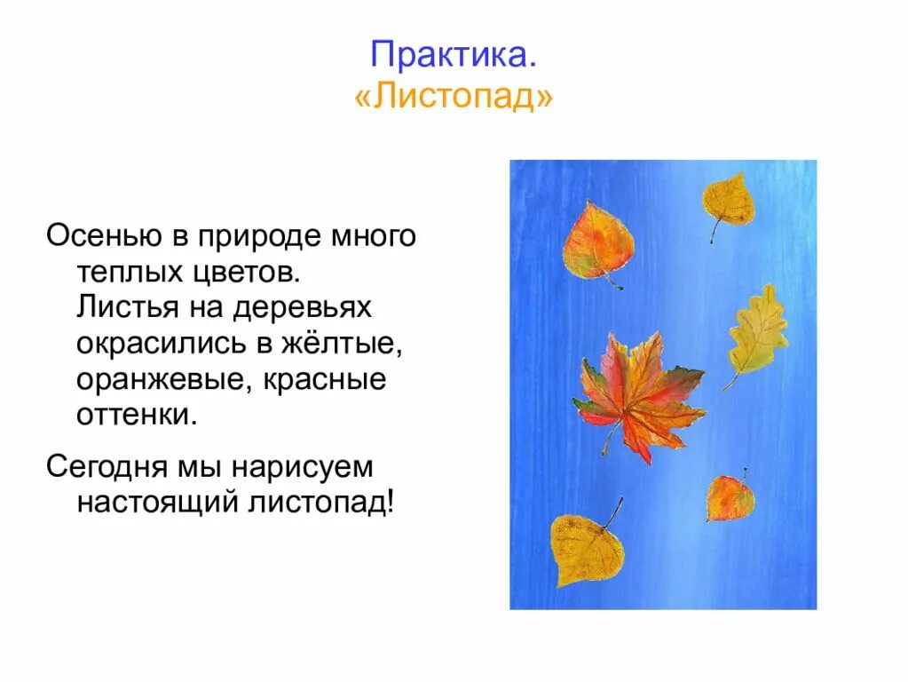 С чем сравнить осенние листья. Теплые цвета листьев. описание листопада осенью. листья окрасились в красный, желтый и оранжевый цвета. листопад текст.
