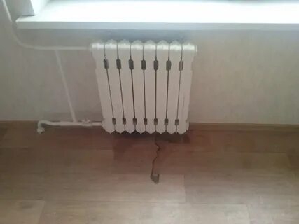 Течь батареи между секциями
