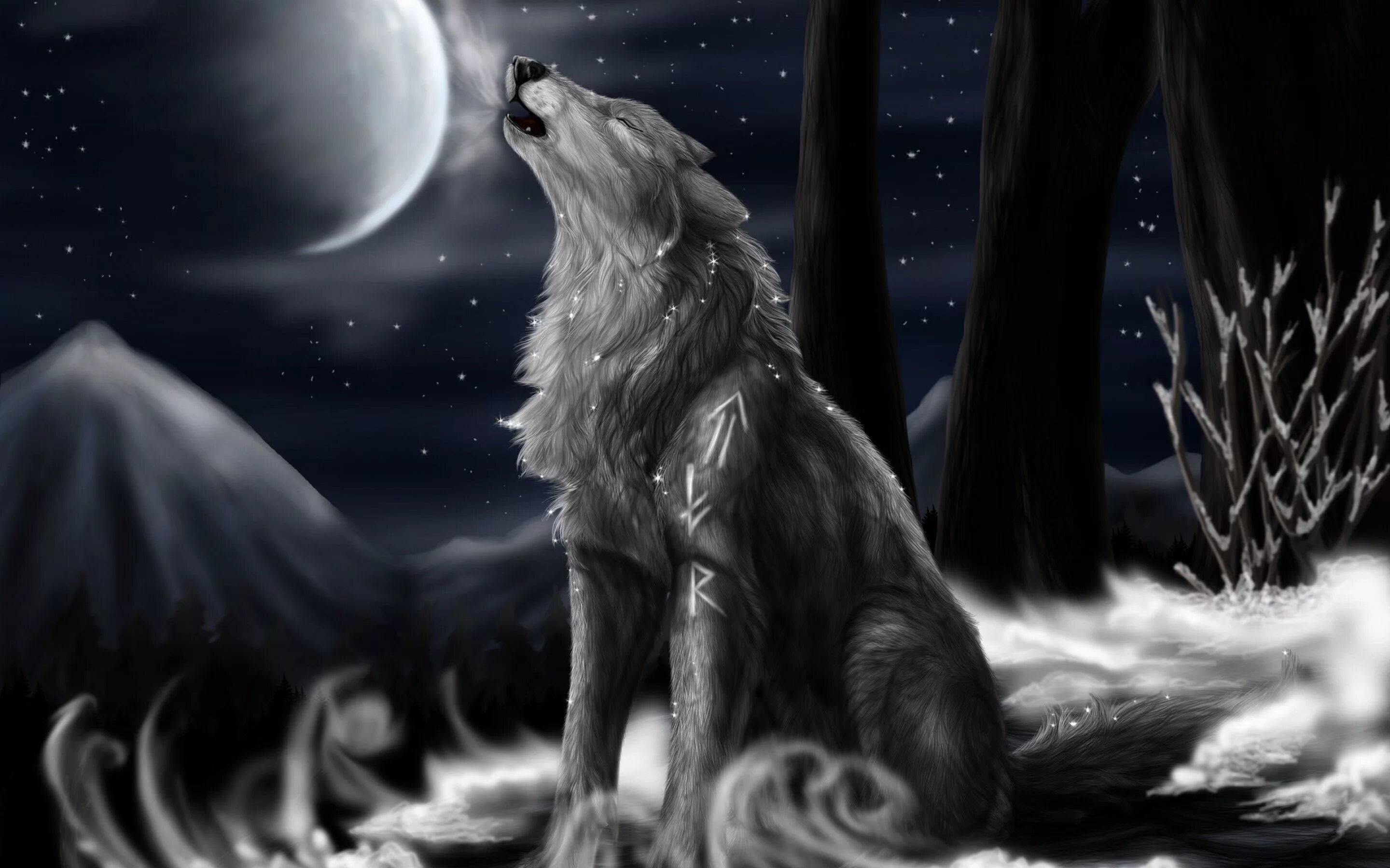 Wolf gaming wallpapers. Fantasy Artistic Artwork Wolf Wallpaper.