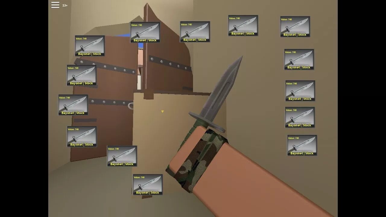 Сток миража в блокс. Bayonet Counter BLOX. Контр Блокс 2. CBRO Bayonet. Штык нож Counter BLOX.