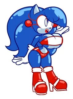 Genderbent Sonic Blog - Did some fiddling with an older Sonic doodle