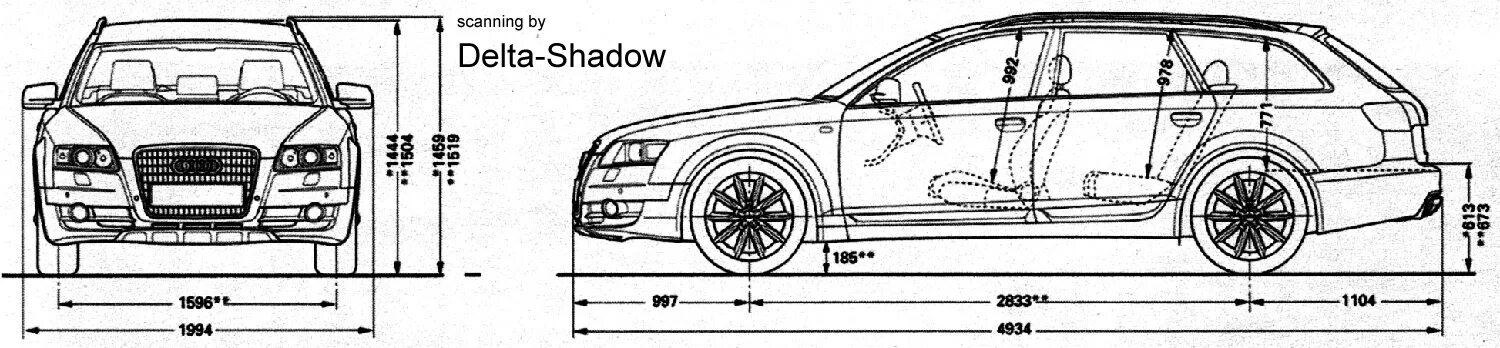 A6 c6 размеры