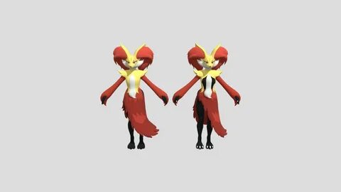 Tenzide Delphox SFW V1 1 - 3D model by pinkie_pie.