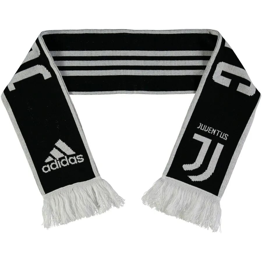 Купить шарфы клубов. Adidas Juve Scarf. Шарф adidas FC. Шарф Ювентус. Шарф adidas черно белый.