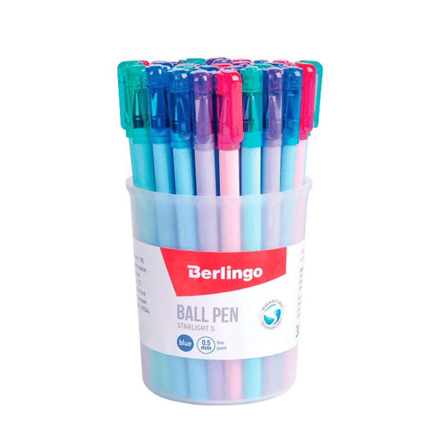 Ручка шариковая "Starlight s", синяя, 0,5мм, ассорти, арт. CBP_07250. Ручка шариковая Berlingo CBP_05255 Starlight s 0,5мм корпус ассорти синяя 265910. Ручки Берлинго шариковые 0.5. Ручка шариковая Berlingo "Starlight s" синяя, 0,5мм, корпус ассорти пастель. Ручка шариковая синяя 0.5 мм