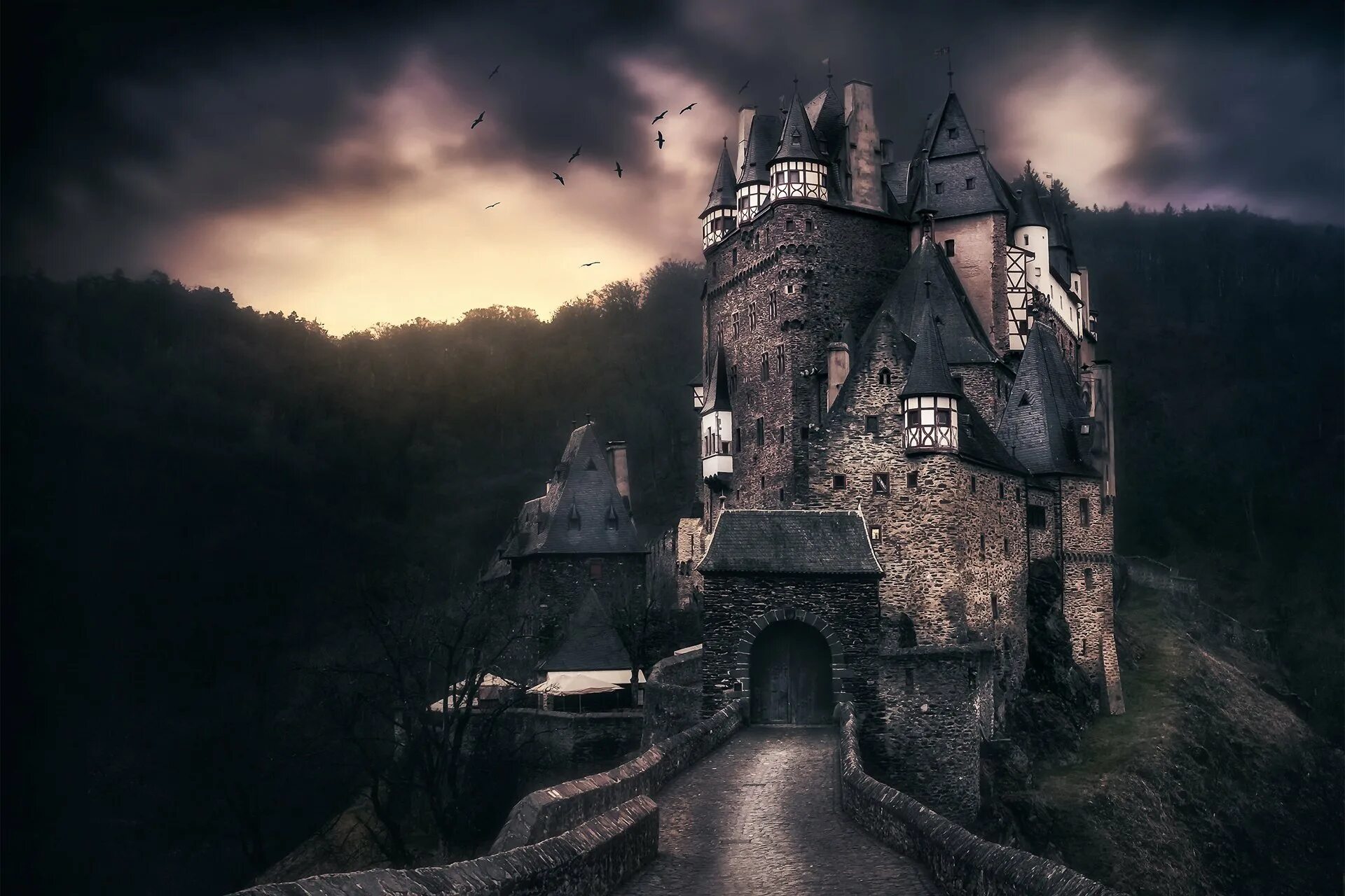Замок Дракулы. Холодный лес Румыния замок Дракулы. Загадочный замок