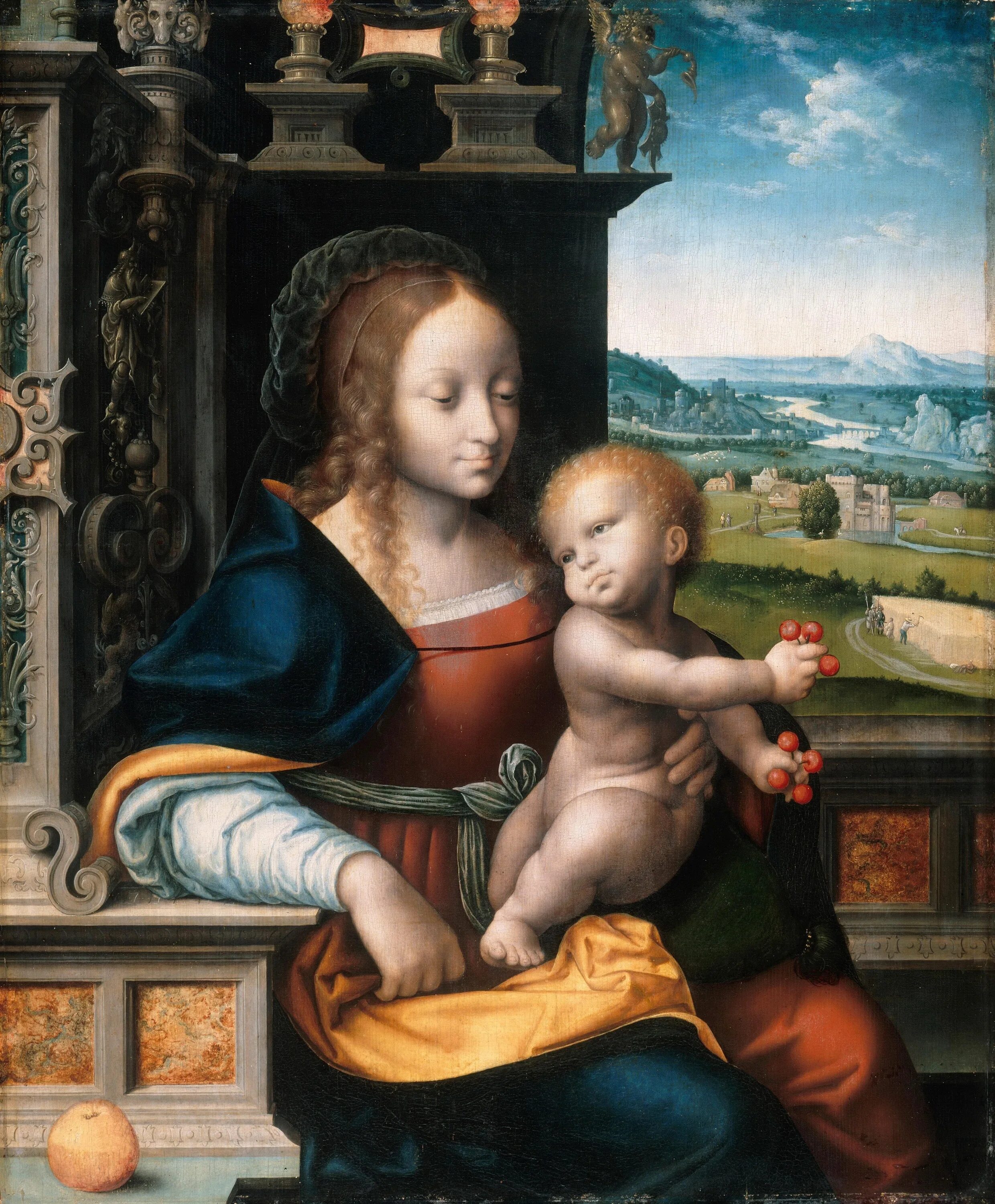 Мадонна с младенцем. Йос Ван клеве.. Йос Ван клеве живопись. Joos van Cleve 1485-1540. Нидерландская живопись. Мадонна ван дейка