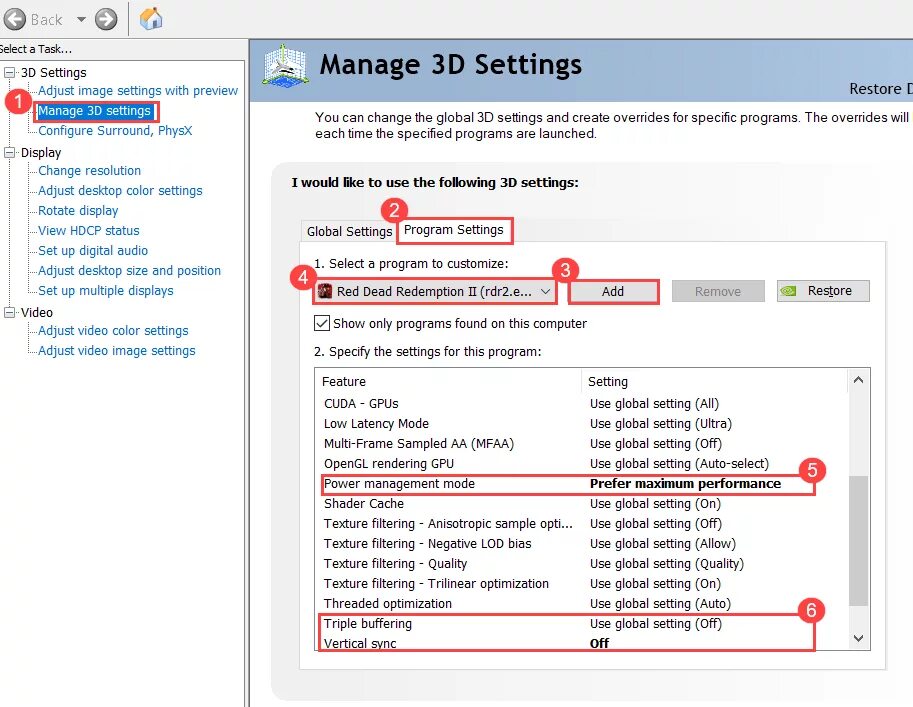 Ошибка при запуске приложения rdr 2. Manager 3d settings. manage settings перевод. rdr online файл system описание. где находится файл rdr 2 exe.