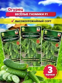 Семена огурцов веселые гномики