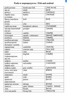 Рыбалка по английски перевод
