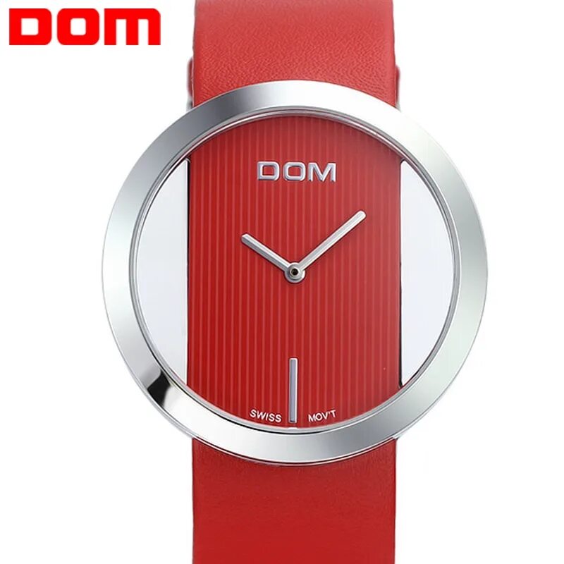часы дом женские. часы dom lp-205. часы женские наручные брендовые красные. часы дом женские. женские наручные часы-красные.