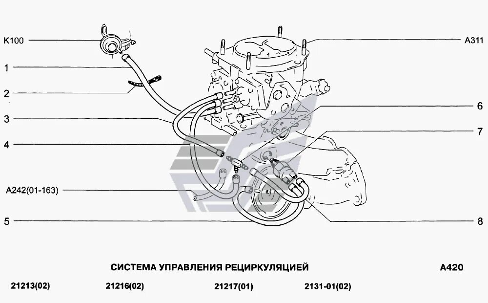 Нива схема карбюратор подключения