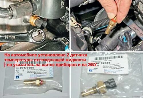 Как понять что датчик. Датчик в цепи дтож шевроле нива 2004 года. датчик температуры двигателя нива шевроле. датчик температуры шевроле ланос расположение. разъем датчика охлаждающей жидкости шевроле нива.