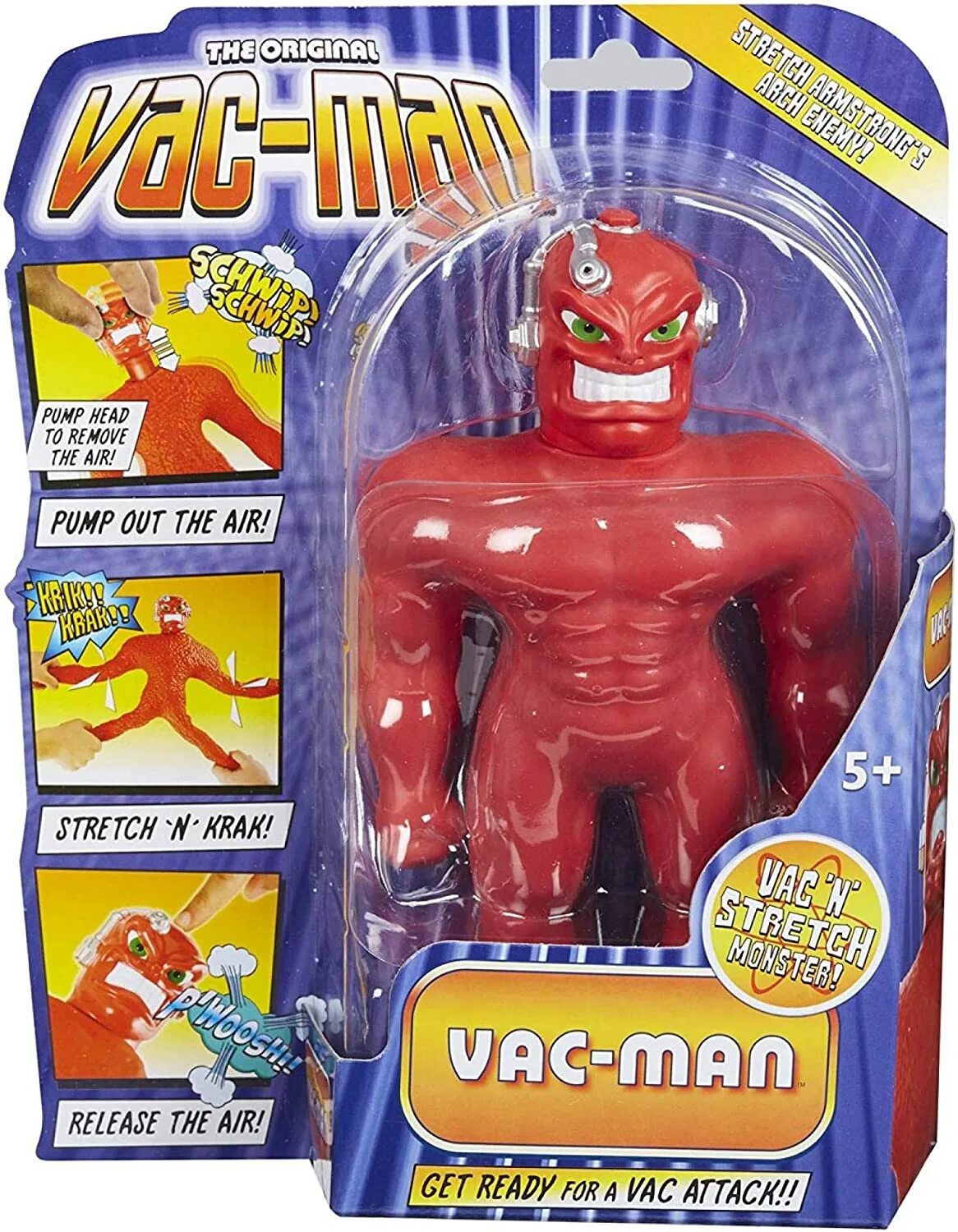 Stretch men. Фигурка stretch Mini VAC-man 06720. Стрейч Армстронг и ВАК мен. Игрушка стретч ВАК-Мэн красный. Игрушка тянучка ВАК мен.