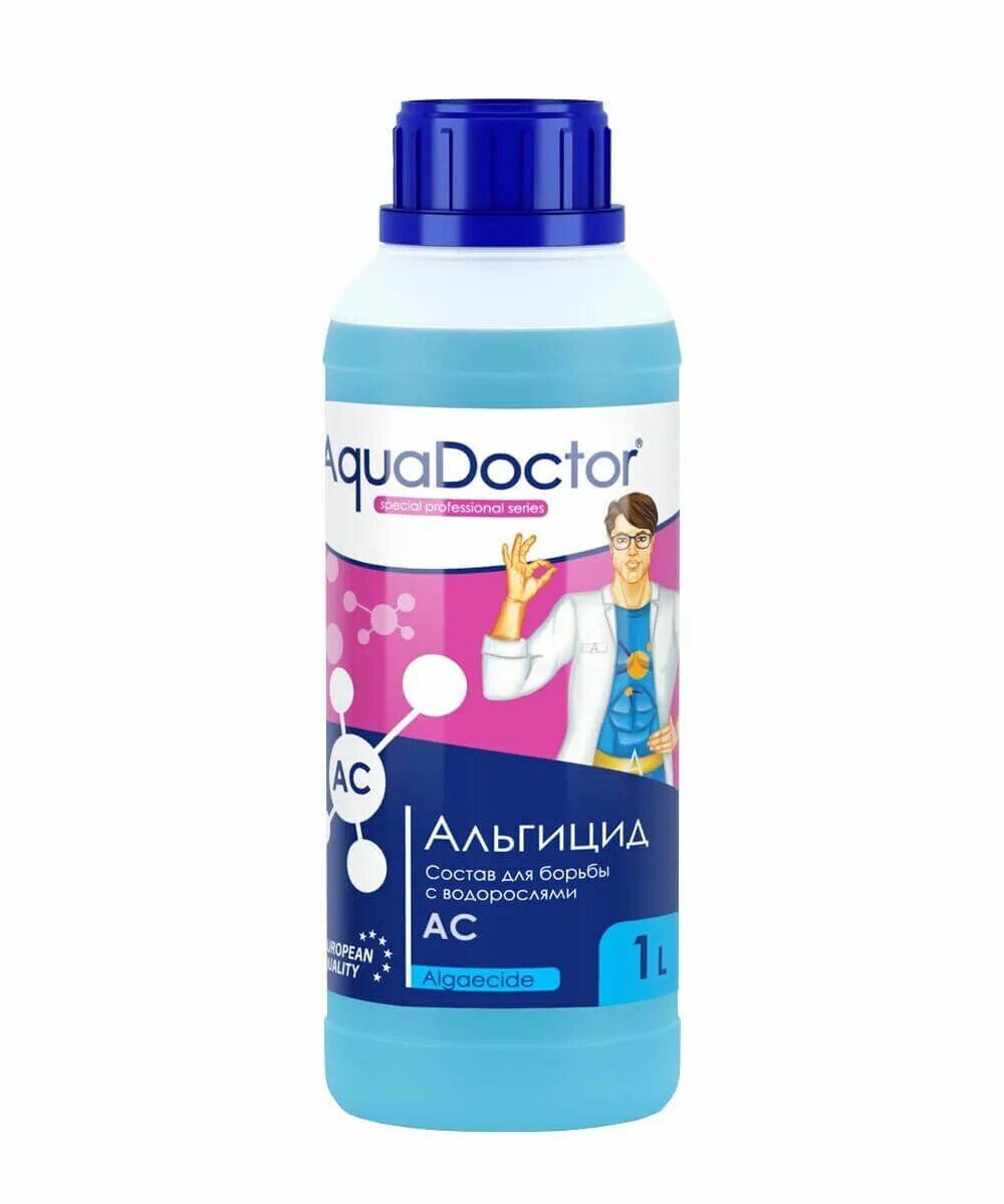Средство от водорослей для бассейна. Aquadoctor ac альгицид 1 л. альгицид aquadoctor ac mix 30 л. средство против водорослей aquadoctor ac. аквадоктор альгицид для бассейна.