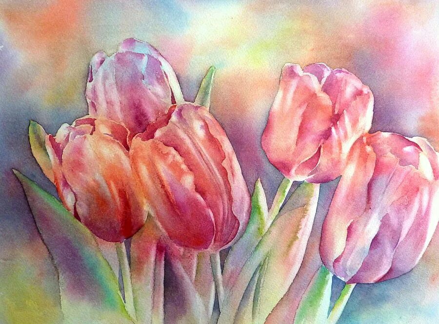Тюльпаны живопись акварелью. Тюльпаны пленэр. Попугайные тюльпаны акварель. Рисование тюльпанов акварелью. Тюльпаны акварелью.
