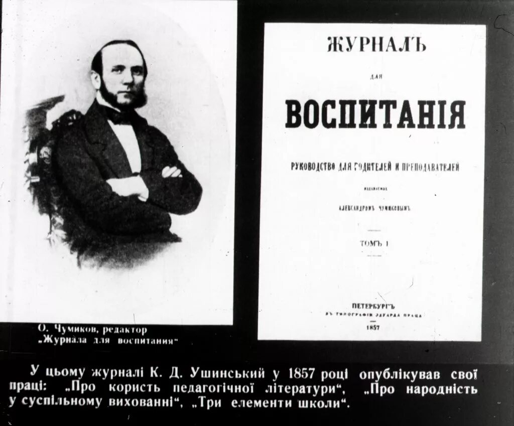 Ушинский антропология человека. Журнал для воспитания ушинский. к.д. ушинского «о народности в общественном воспитании»,. ушинский к. д. три элемента школы (1857). ушинский о воспитании.