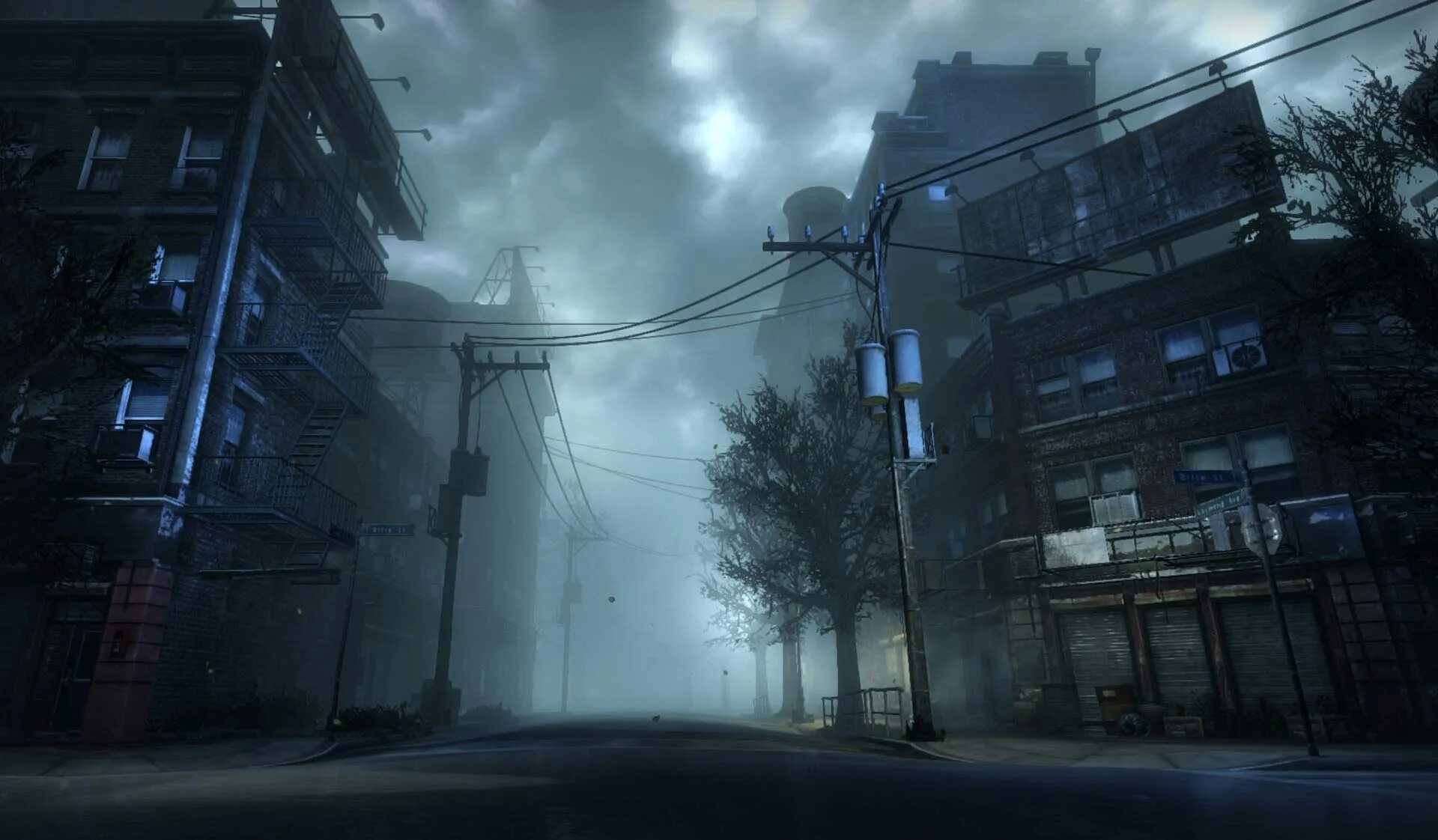 Silent hill town. Туманный город сайлент хилл арт. Silent hill улица. Сайлент хилл улица. Silent hill art город.