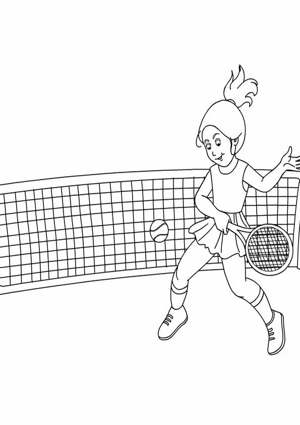 Раскраска спортивные игры для детей распечатать Sports and fitness. Skipping rope, hula hoop, golf, cycle racing, weight lifter,