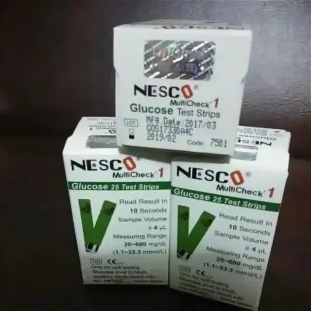 Glucose strip. Glucose strip