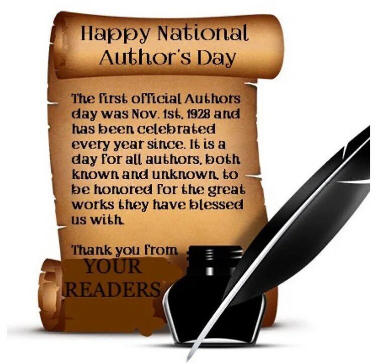 Authors day. Happy National book Day. Автор Дэй.