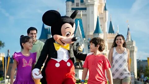 The children saw disney floats