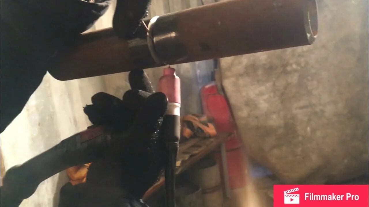 Токе варить аргоном. Корень для варки трубы. варить от стены.