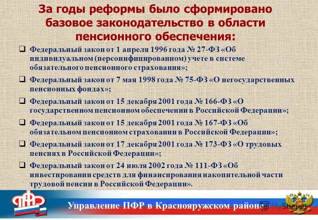 Фз об обязательном пенсионном страховании в рф от 15. Фз 167. 167 фз об обязательном пенсионном страховании. Фз-173 о трудовых пенсиях в российской федерации. Закон об обязательном пенсионном обеспечении.