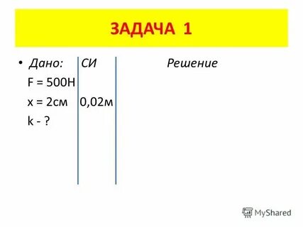 Дано си решение 7 класс физика